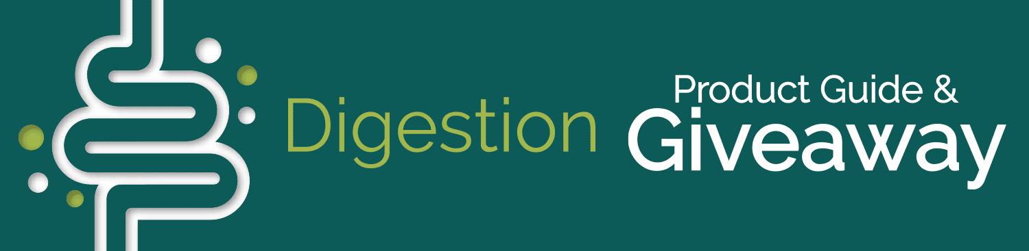 text: 2026 Digestion Product Guide & Giveaway banner