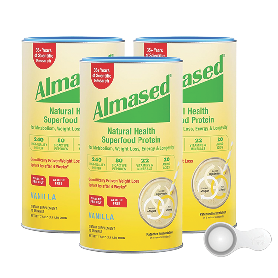 Trio of Almased Protein Vanilla 