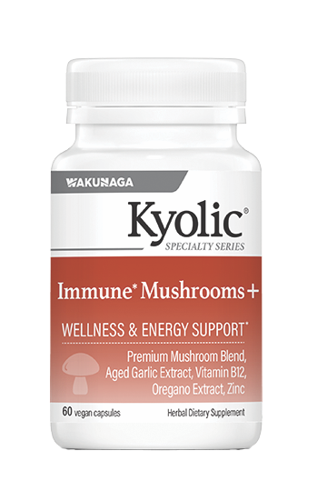Bottle of Kyolic Immune Mushrooms +