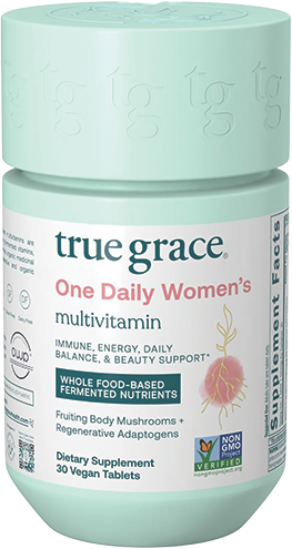 Product shot of True Grace One Daily Women's Multivitamin