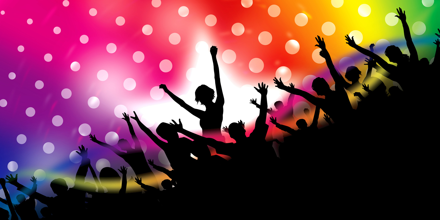 cartoon of people doing club workout