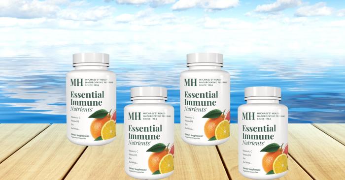 4 bottles of Essential Immune Nutrients from Michael's Naturopathic Programs