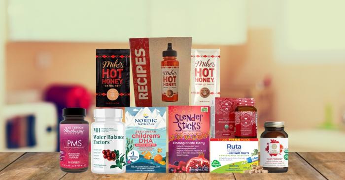 assortment of all-natural products