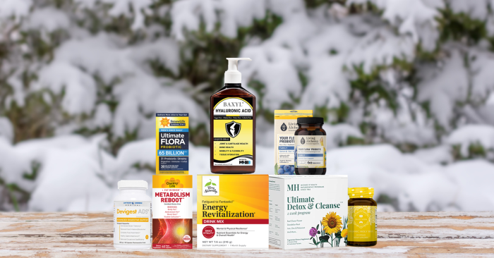 assortment of all-natural products