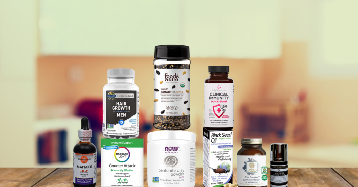 assortment of all-natural products