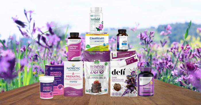 variety of all-natural products