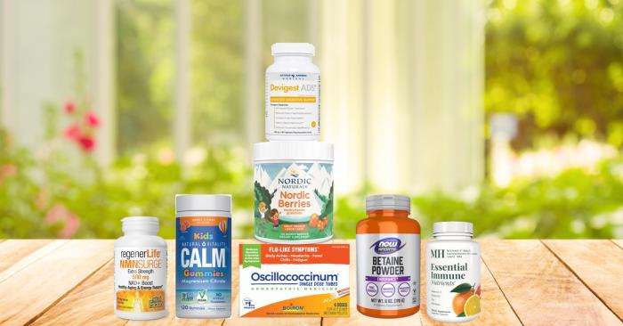 assortment of supplements