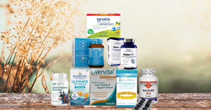 assortment of all-natural products