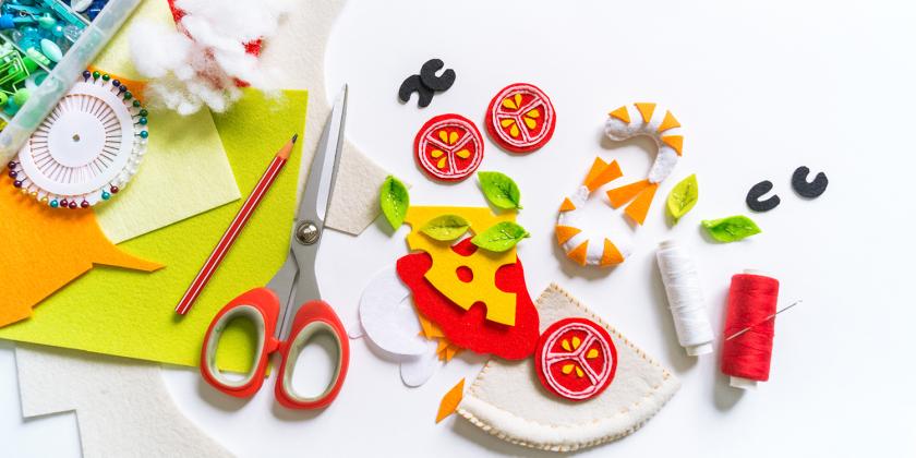 arts and crafts in the kitchen