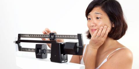 Disappointed Woman with Weight Goals
