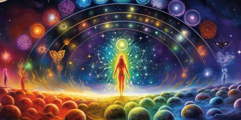 the divine feminine walking a path of cosmic spheres