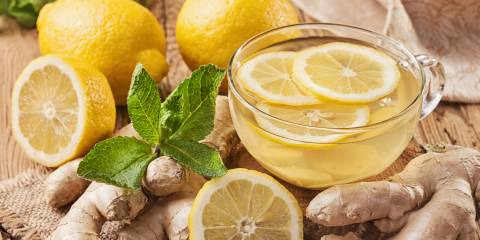 Lemon, ginger, other digestive foods