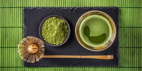 traditionally prepared matcha tea