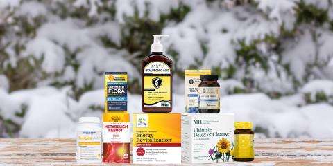 assortment of all-natural products