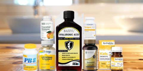 assortment of all-natural products