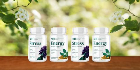 four bottles of supplements