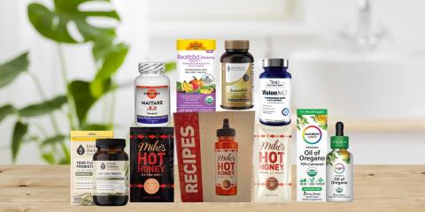 assortment of all-natural products