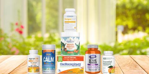 assortment of supplements