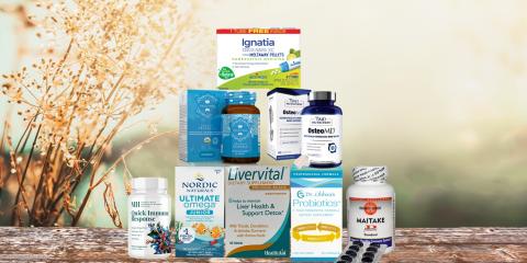 assortment of all-natural products
