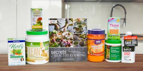 A selection of all-natural products for weight loss and energy