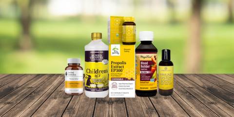 a collection of all-natural supplements for immunity and vitality