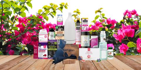 a massive collection of all-natural gifts for Mom