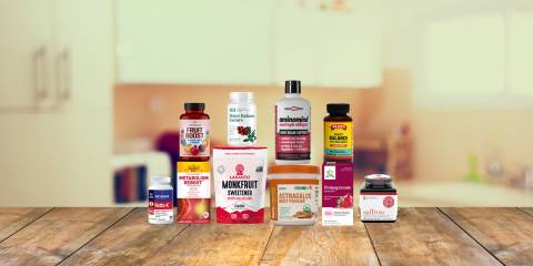 a wide variety of all-natural foods and supplements