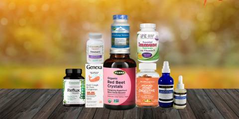 a selection of all-natural remedies and supplements