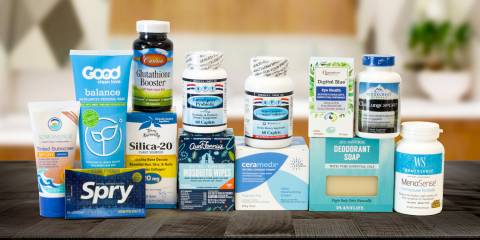 all-natural supplements and a few body care products