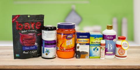 An assortment of all-natural products