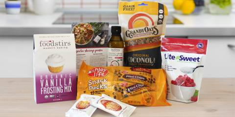 An array of delicious goods for healthy baking