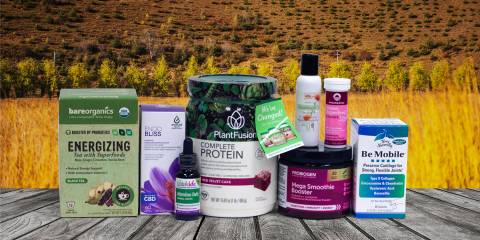 a selection of all-natural products meant to rejuvenate you