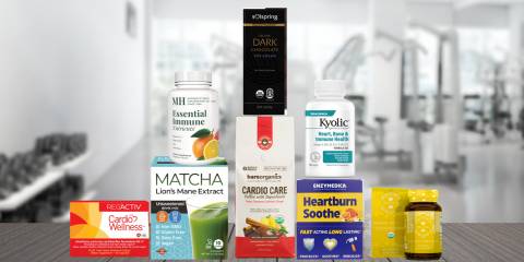 a collection of all-natural supplements and superfoods for cardio wellness