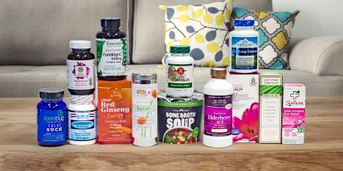 a huge collection of products for immunity and cold and flu relief