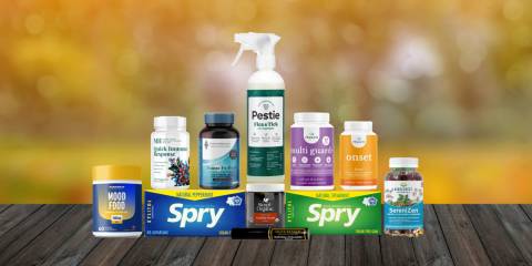 a variety of all-natural supplements, oral care, and pet care products