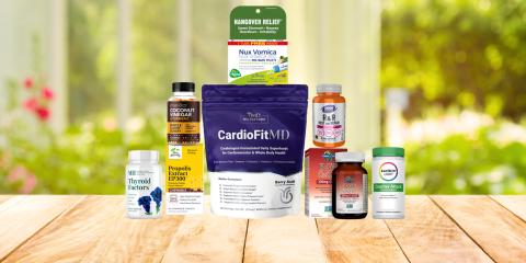 assortment of supplements