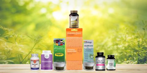 assortment of supplements and natural products