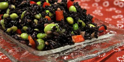 Black Rice and Edamame Salad