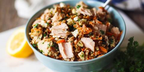 Wild Planet Tuna, Feta & Wheat Berry Salad