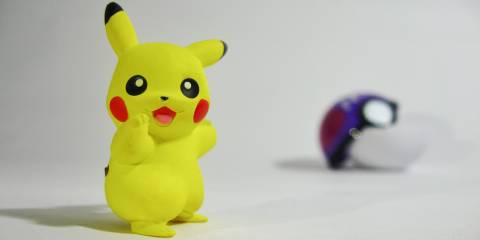 Pikachu with pokeball