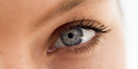 a closeup of a woman's eye