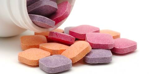 a bottle of children's vitamins