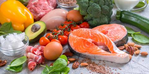 various foods from restricted diets and fads