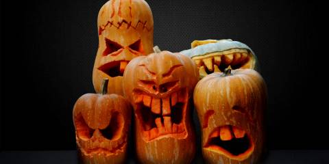 carved pumpkins