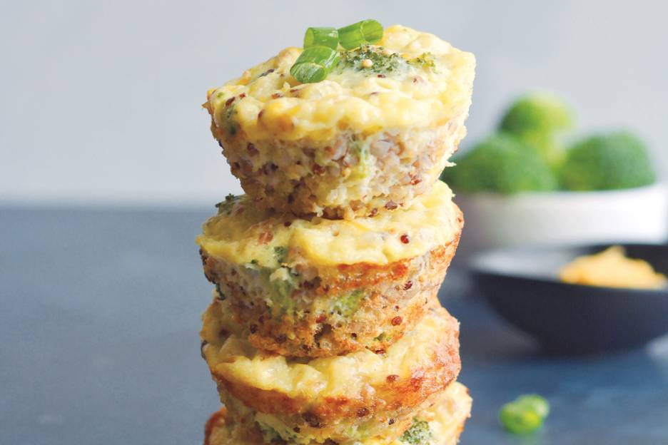 Cheesy Broccoli Quinoa Egg Muffins Taste For Life