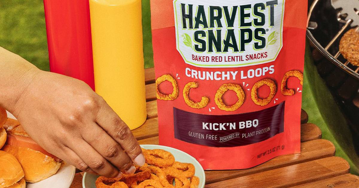 Harvest Snaps Crunchions Kick'n BBQ Red Lentil Snack Crisps, 2.5 oz -  Greatland Grocery
