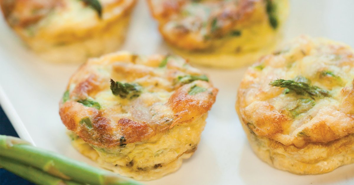 Asparagus, Spinach, and Chicken Sausage Frittata | Taste For Life