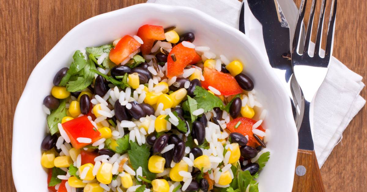 Rice Salad with Black Beans & Toasted Corn Taste For Life