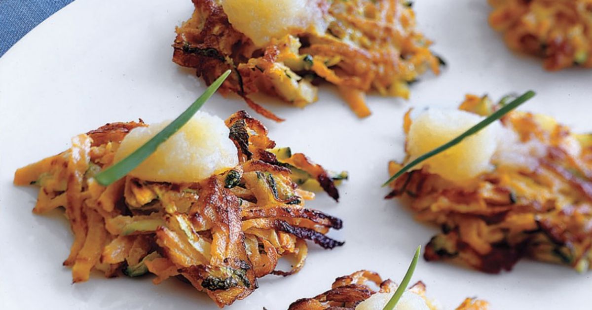 A New Twist On A Latke: Potato and Zucchini Pancakes and Homemade