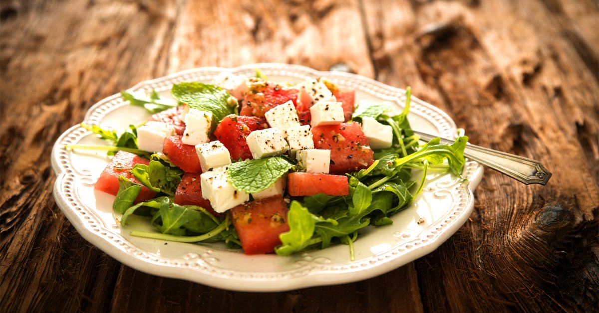 Savory and Sweet Summer Herb and Fruit Salad Taste For Life